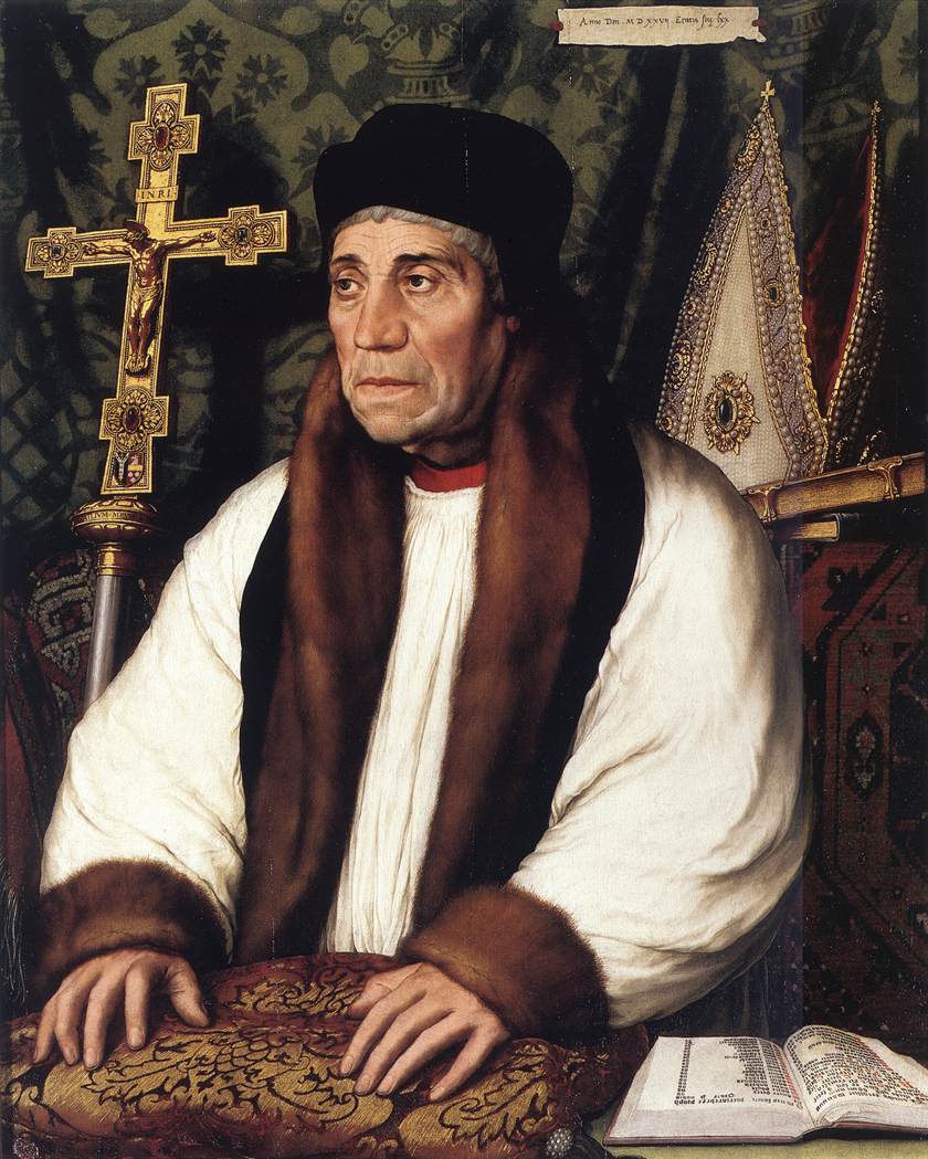 Portrait of William Warham, Archbishop of Canterbury f